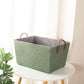 Japanese-Style Foldable Woven Storage Basket for Home
