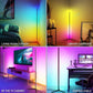 145/180cm RGBIC Smart Floor Lamp with Tuya App Control