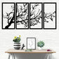 3-Piece Family Tree Metal Wall Art Decoration