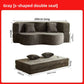 Modular Flannel Convertible Sofa Bed for Living Rooms