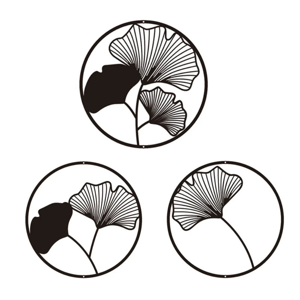 3-Piece Family Tree Metal Wall Art Decoration