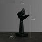European Resin Abstract Mask Figurine for Modern Decor
