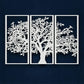 3-Piece Family Tree Metal Wall Art Decoration