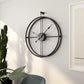 Retro Square Iron Tube Silent Wall Clock