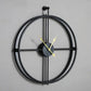 Retro Square Iron Tube Silent Wall Clock