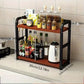 2-Tier Metal Countertop Kitchen Organizer Shelf Rack