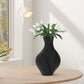 Elegant Black Plastic Vase for Modern Boho Decor