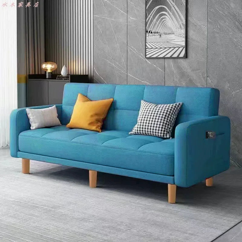 Modern Folding Fabric Sofa Bed for Small Apartments