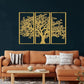 3-Piece Family Tree Metal Wall Art Decoration