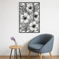 3-Piece Family Tree Metal Wall Art Decoration