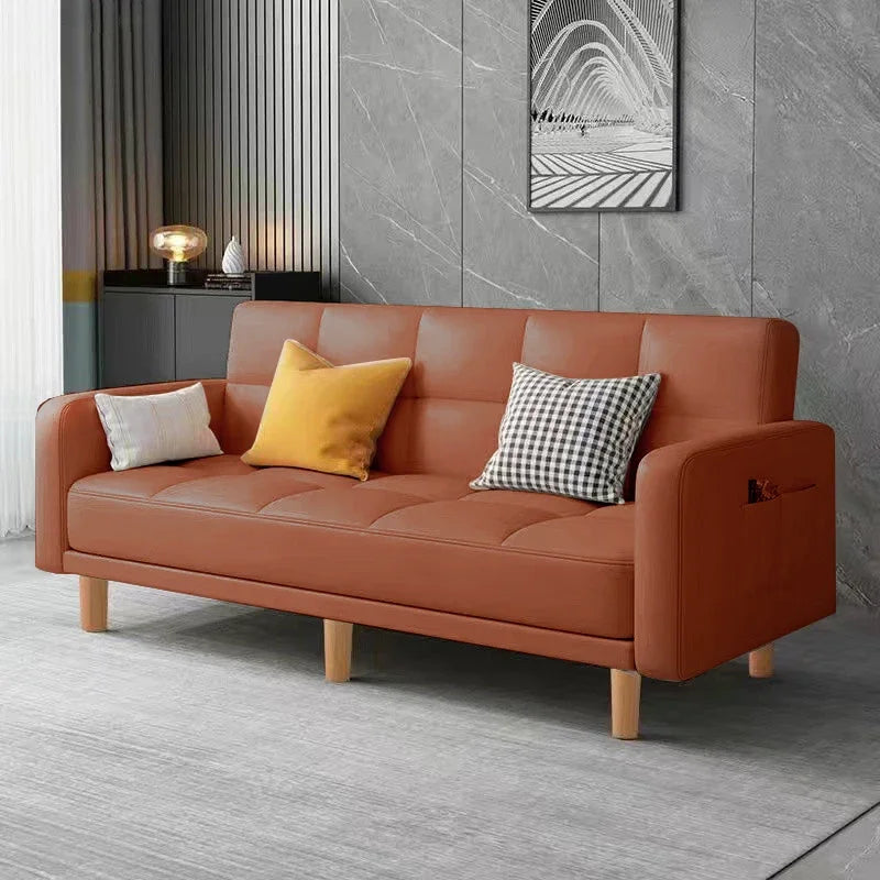 Modern Folding Fabric Sofa Bed for Small Apartments