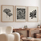 Minimalist Boho Matisse Botanical Leaves Canvas Wall Art