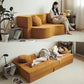 Modular Flannel Convertible Sofa Bed for Living Rooms