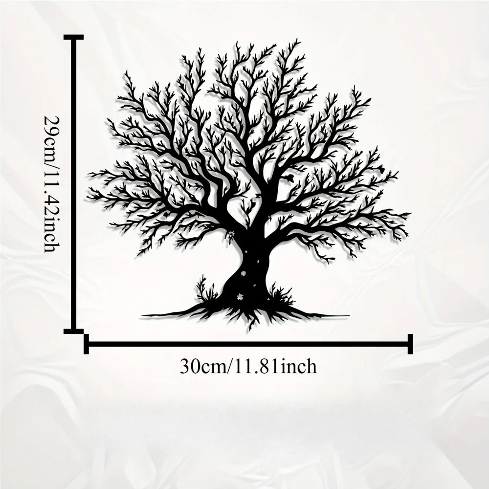 3-Piece Family Tree Metal Wall Art Decoration