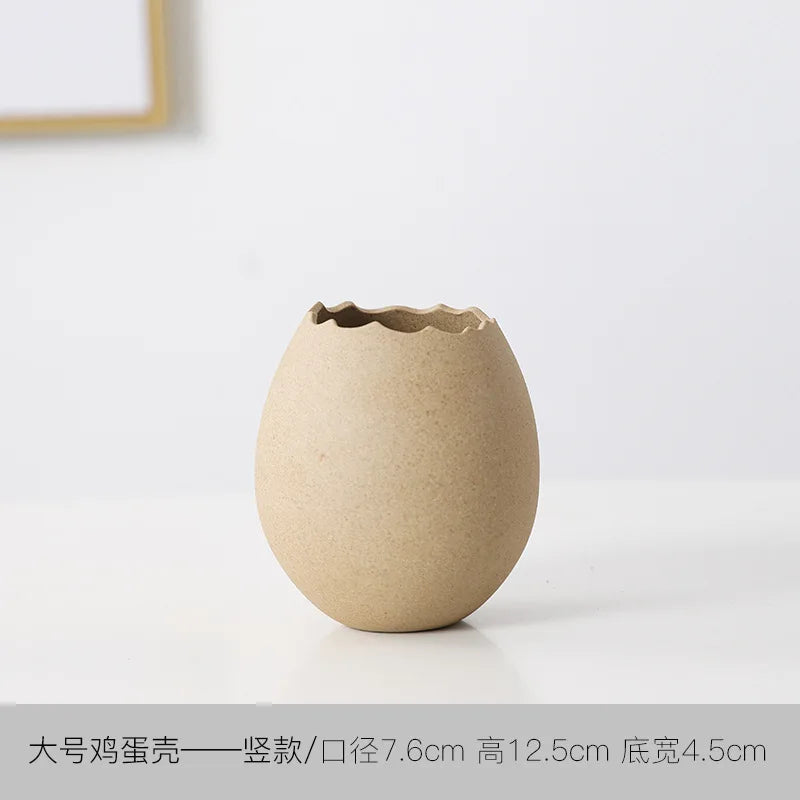 Eggshell-Shaped Ceramic Bowls for Creative Table Settings