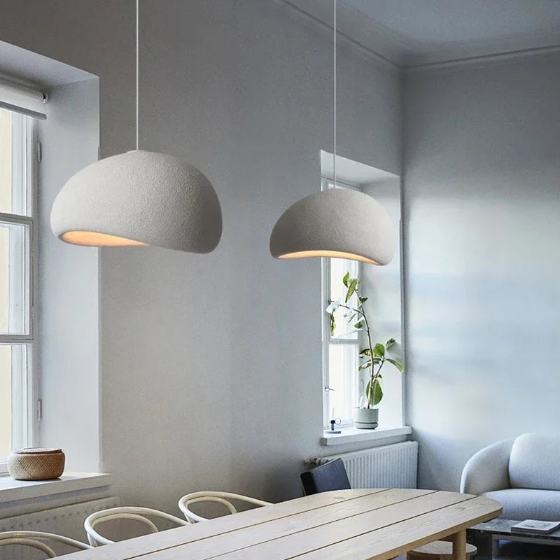 Nordic Wabi-Sabi E27 LED Pendant Ceiling Chandelier