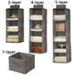 Foldable Fabric Hanging Wardrobe Storage Organizer Bag