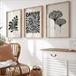 Minimalist Boho Matisse Botanical Leaves Canvas Wall Art