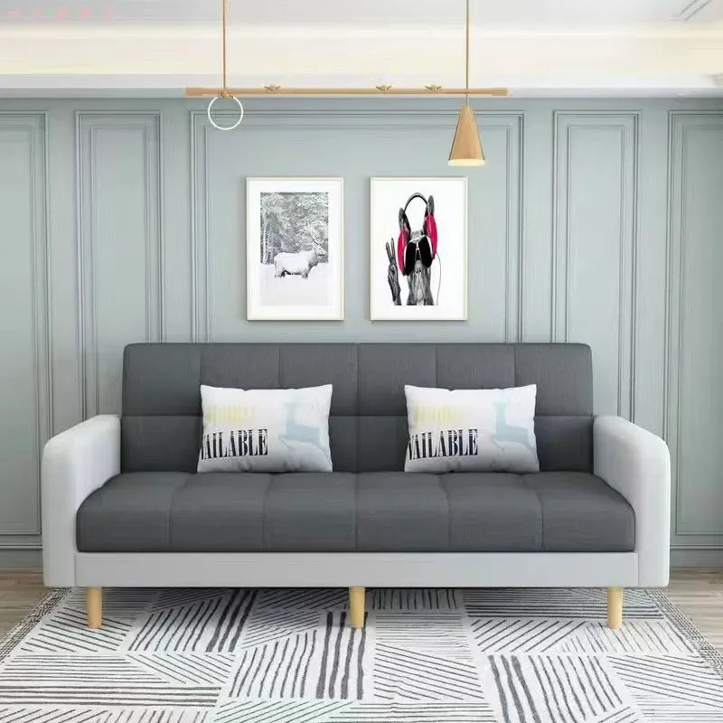 Modern Folding Fabric Sofa Bed for Small Apartments