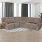 5-Seater L-Shaped Velvet Stretch Sofa Cover