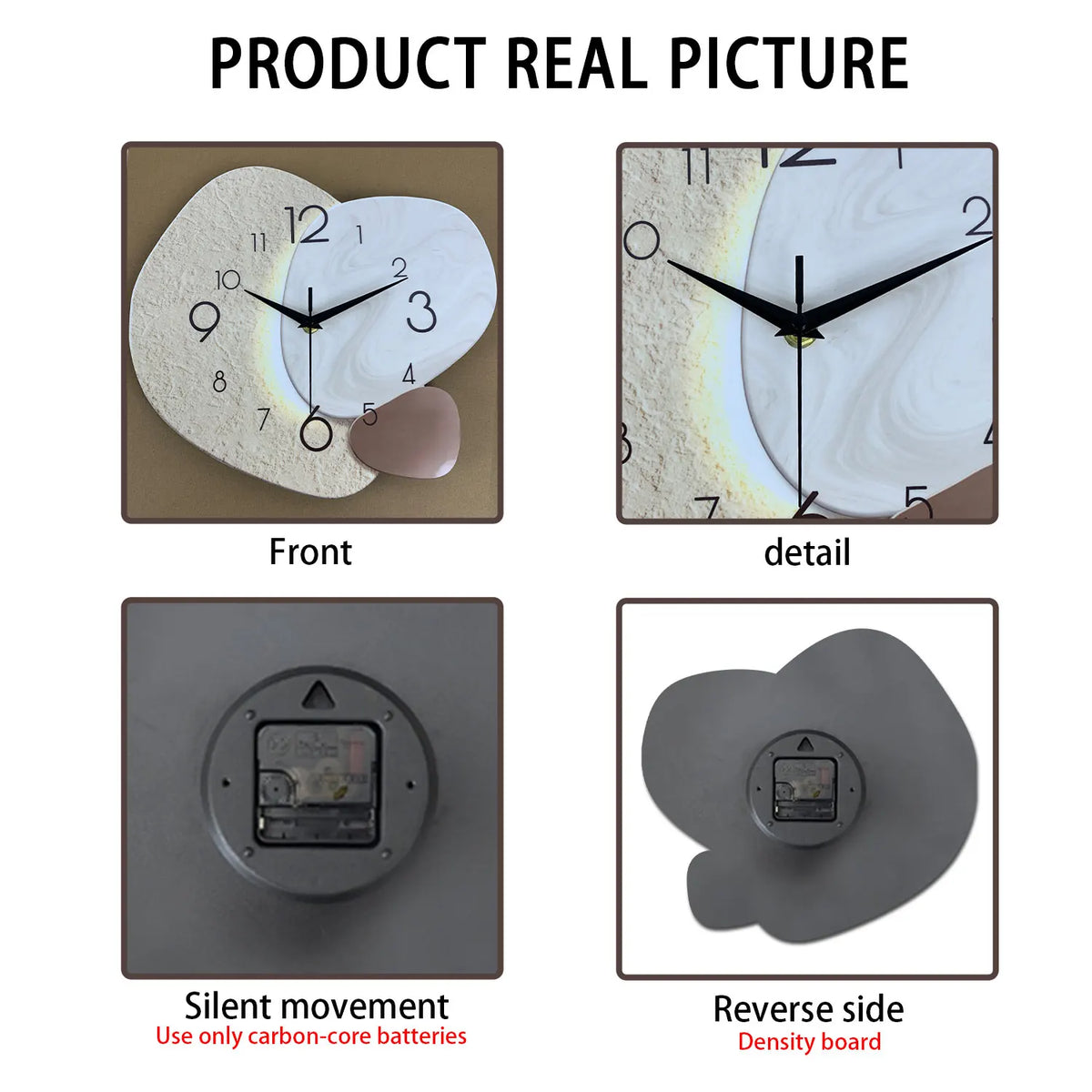 Modern Minimalist Silent Quartz Wall Clock for Home