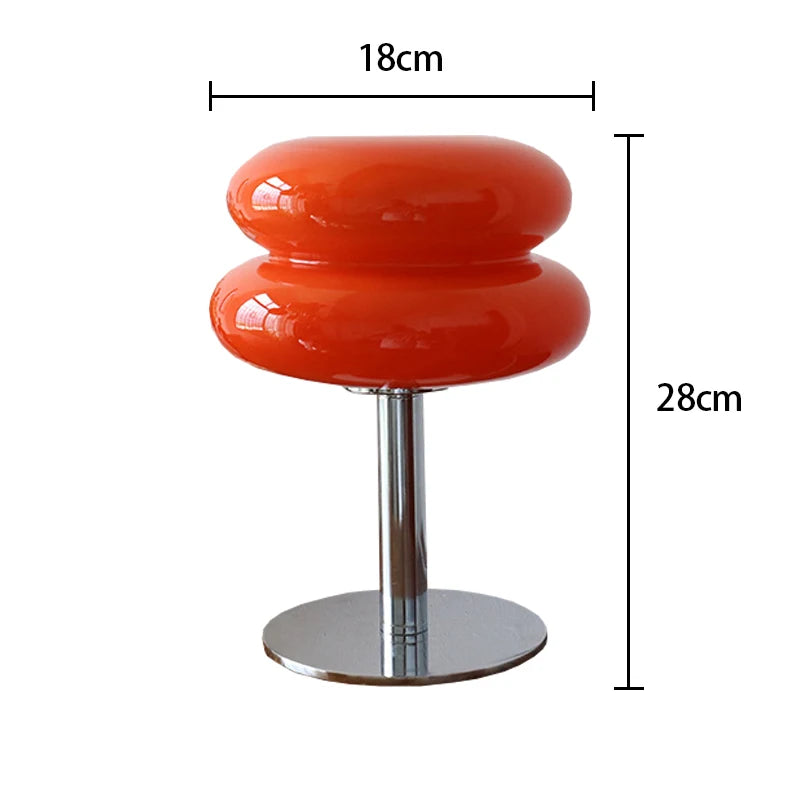 Macaron Table Lamp with Three-Color Dimmable Lighting