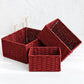 3-Piece Paper Rope Woven Storage Basket Set