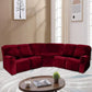 5-Seater L-Shaped Velvet Stretch Sofa Cover