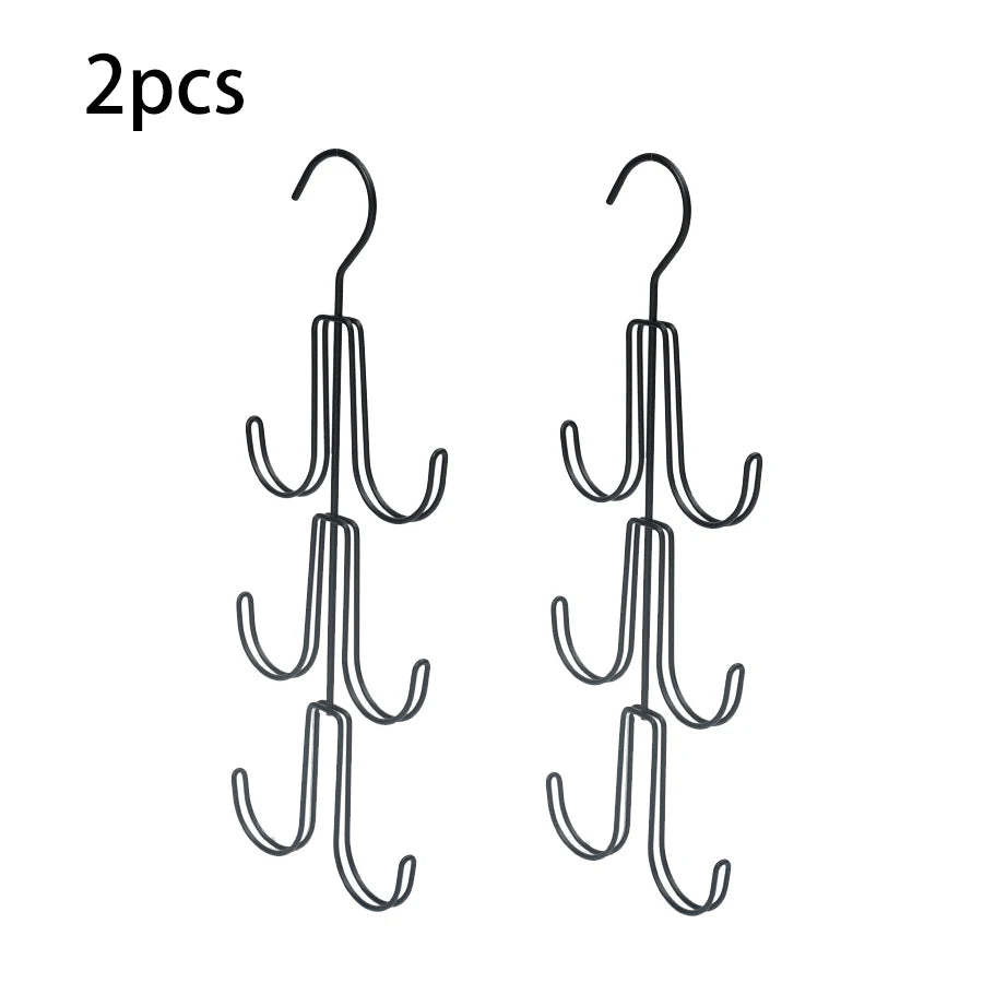 1–2 Pack Metal Purse Organizer and Closet Hanger