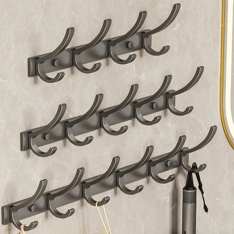 No-Drill Over-the-Door Clothes and Coat Hook Organizer
