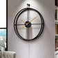 Retro Square Iron Tube Silent Wall Clock