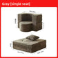 Modular Flannel Convertible Sofa Bed for Living Rooms