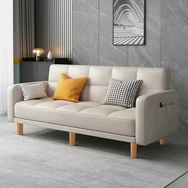 Modern Folding Fabric Sofa Bed for Small Apartments