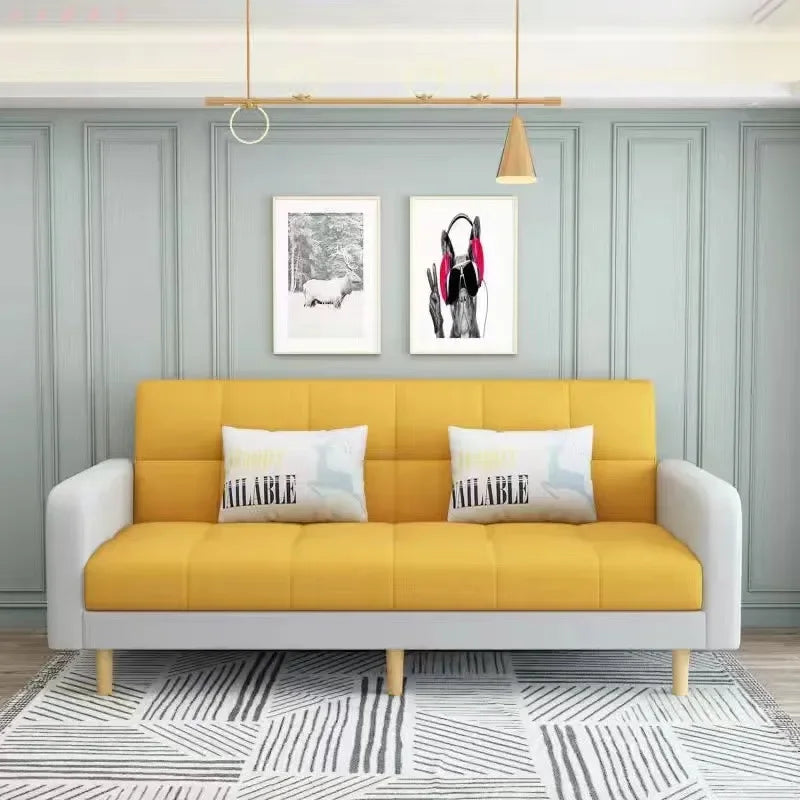 Modern Folding Fabric Sofa Bed for Small Apartments