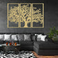 3-Piece Family Tree Metal Wall Art Decoration