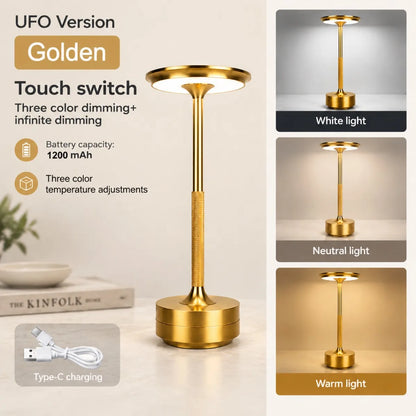 Rechargeable UFO LED Table Lamp with Touch Control