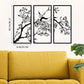 3-Piece Family Tree Metal Wall Art Decoration