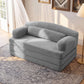 Foldable Corduroy Sofa Bed with Removable Cover