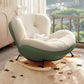 Plus-Size Eggshell Rocking Chair for Relaxation
