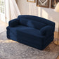 Foldable Corduroy Sofa Bed with Removable Cover