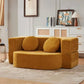 Modular Flannel Convertible Sofa Bed for Living Rooms