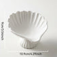 Shell-Shaped Ceramic Jewelry Dish for Rings and Trinkets