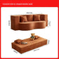 Modular Flannel Convertible Sofa Bed for Living Rooms