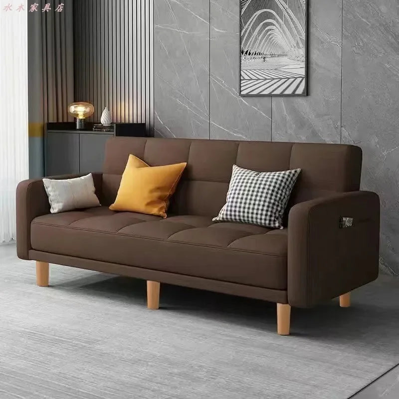 Modern Folding Fabric Sofa Bed for Small Apartments