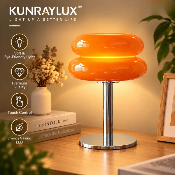 Macaron Table Lamp with Three-Color Dimmable Lighting