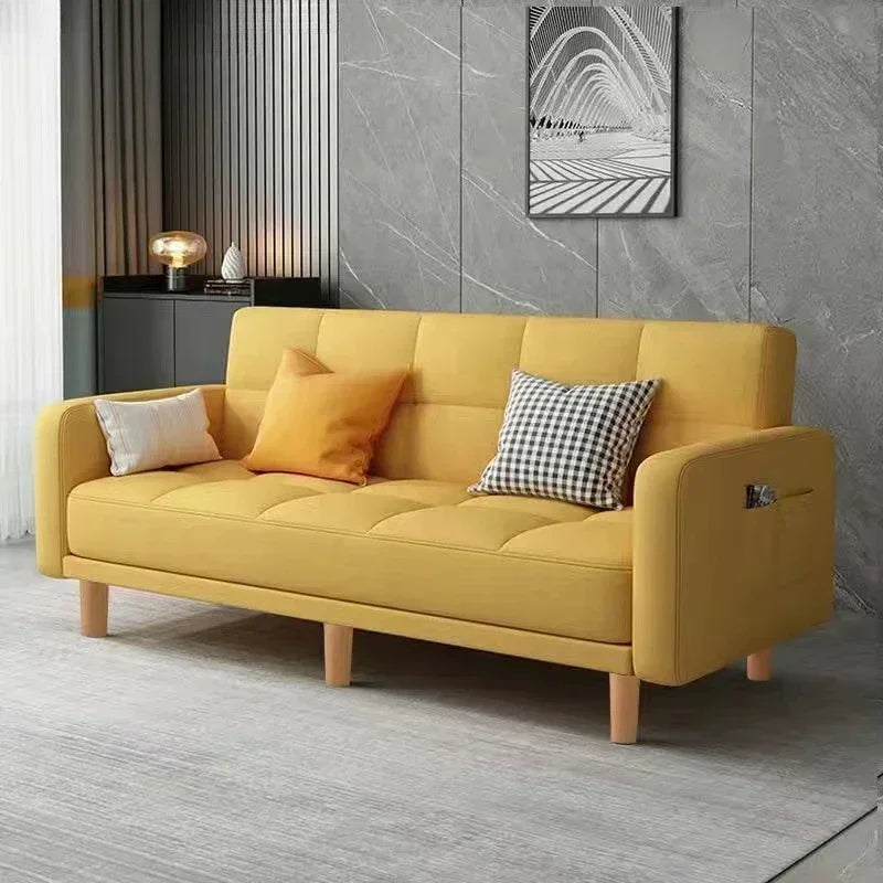 Modern Folding Fabric Sofa Bed for Small Apartments