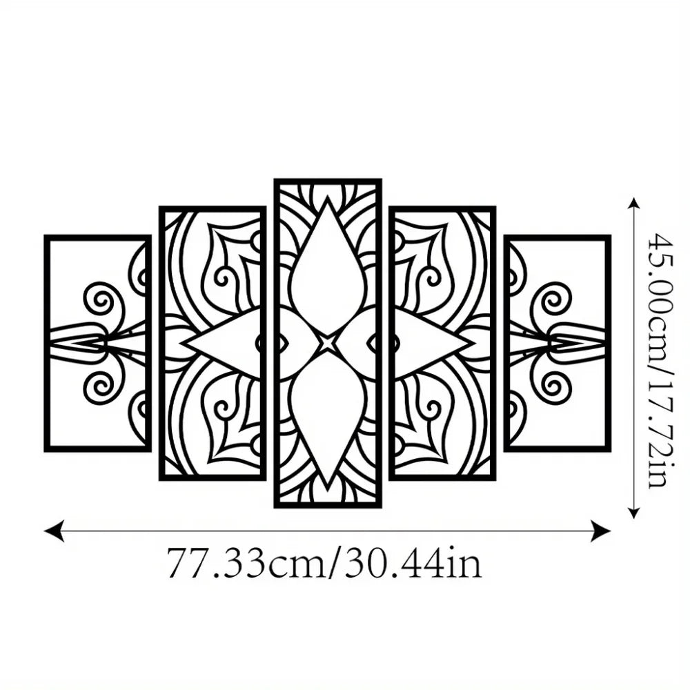 3-Piece Family Tree Metal Wall Art Decoration