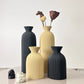 2-Piece Wavy Pattern Decorative Vase Set for Home