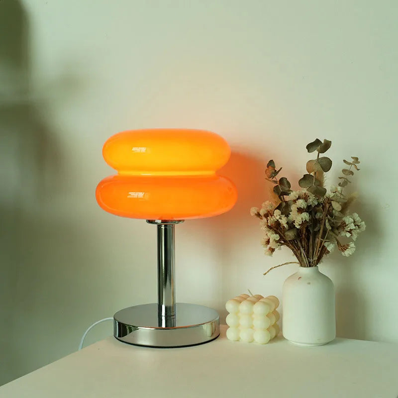 Macaron Table Lamp with Three-Color Dimmable Lighting