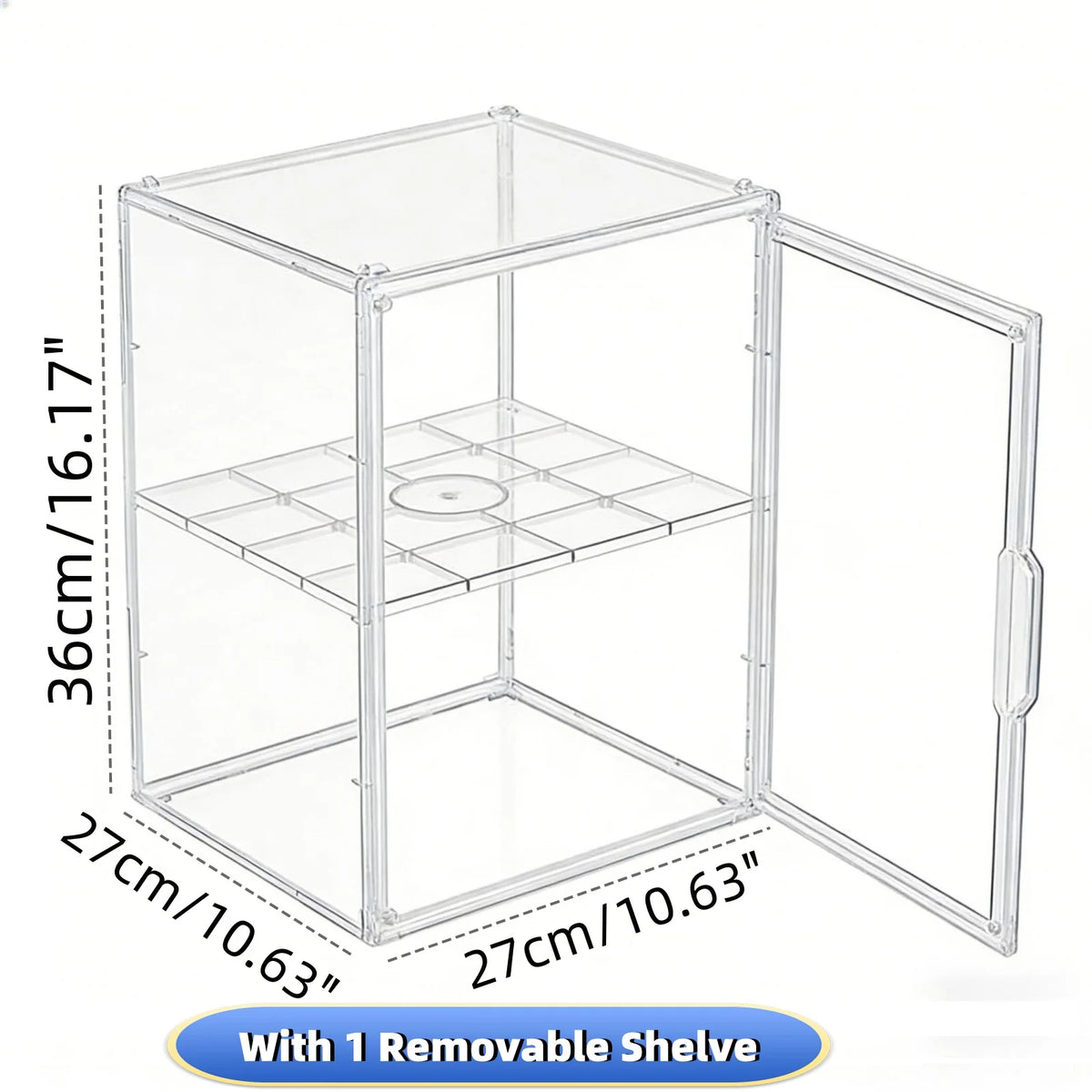 Clear Stackable Acrylic Display Box and Storage Organizer